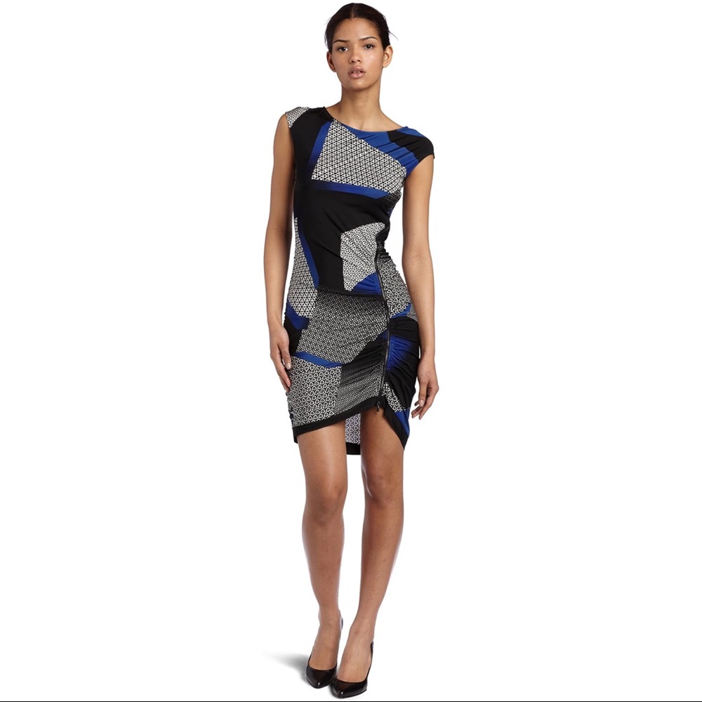 BCBGmaxazria Bodycon Dress || Blue Multi